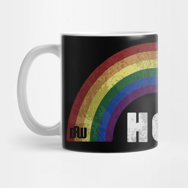 Grunge LGBT+ Pride - He/They Pronouns by Daniela A. Wolfe Designs